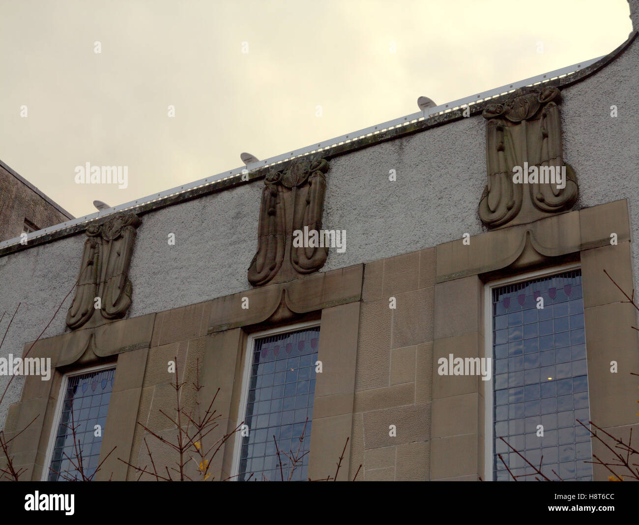 Haus für eine Kunst-Liebhaber Bellahouston park Glasgow Charles Rennie Mackintosh Stockfoto