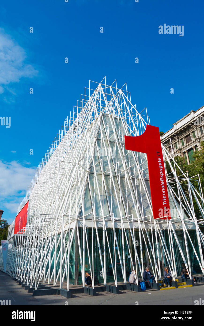 Triennale Ausstellung Halle Nr. 1, Piazza Castello, Mailand, Lombardei, Italien Stockfoto