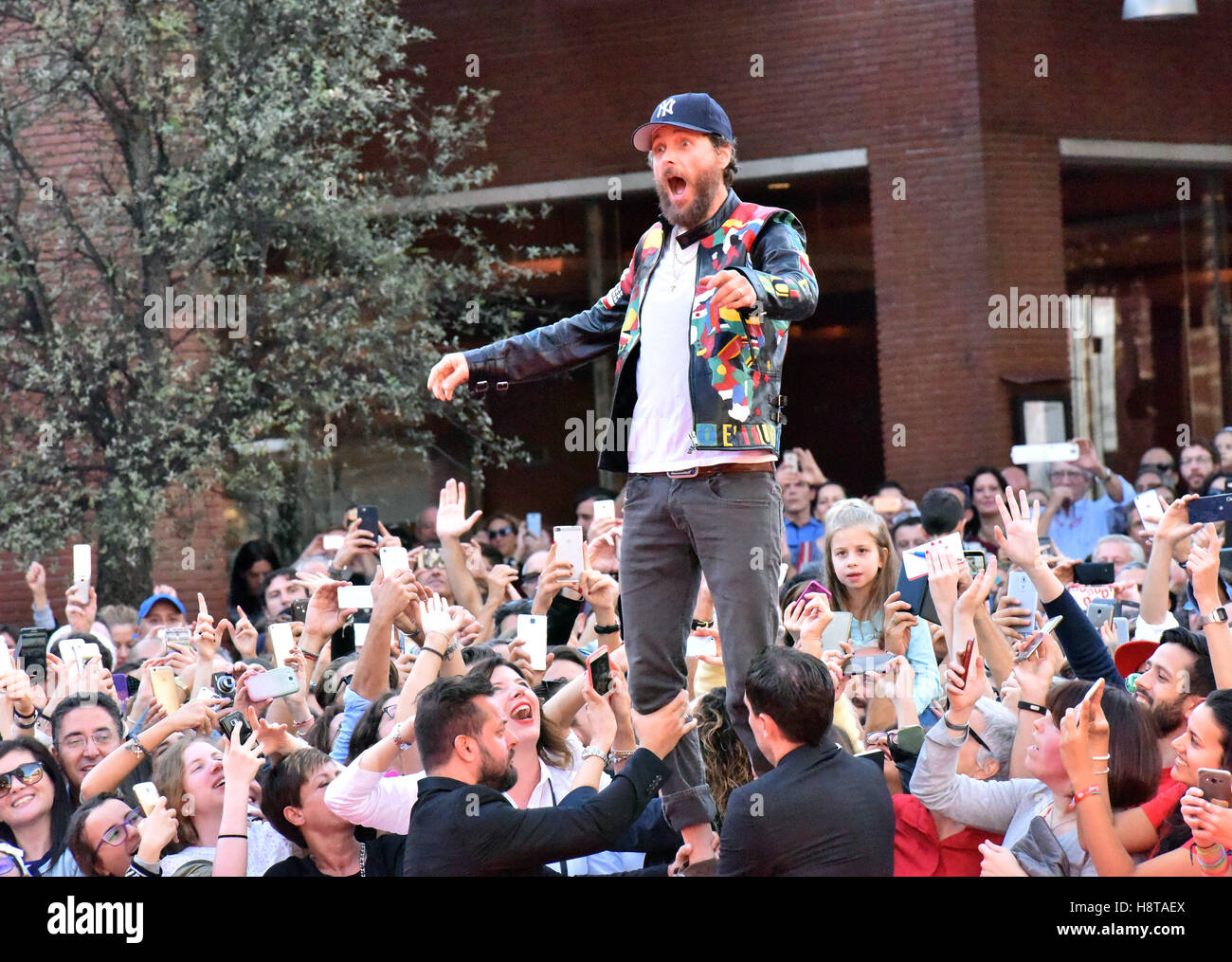 Jovanotti, dem Gast eine "Enge Begegnung" Veranstaltung mit dem Publikum, mit dem Titel "Bilder, Musik und Worte," auf dem 11. Rome Film Festival in Rom, Italien.  Mitwirkende: Lorenzo Cherubini, Jovanotti wo: Rom, Italien bei: Kredit-16. Oktober 2016: IPA/WENN.c Stockfoto