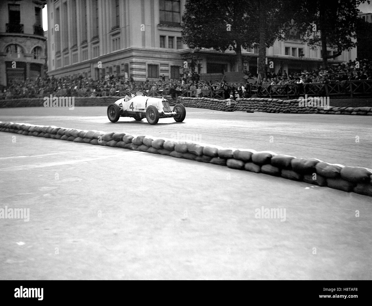 1934 MONACO GP MASERATI 8CM Stockfoto