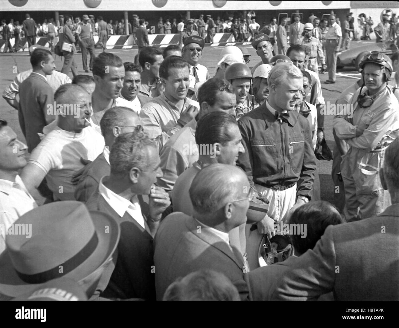 1953-ITALIEN GP-FAHRER WEIßDORN, ASCARI, SCHELL, TRINTIGNANT, DE GRAFFENRIED ETC. RASTER Stockfoto