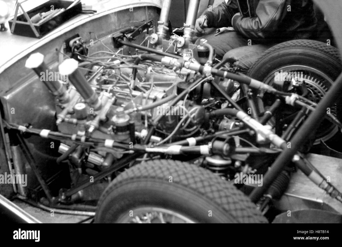 1955 KRISTALLPALAST ELVA BUTTERWORTH AJB FLAT 4 MOTOR Stockfoto