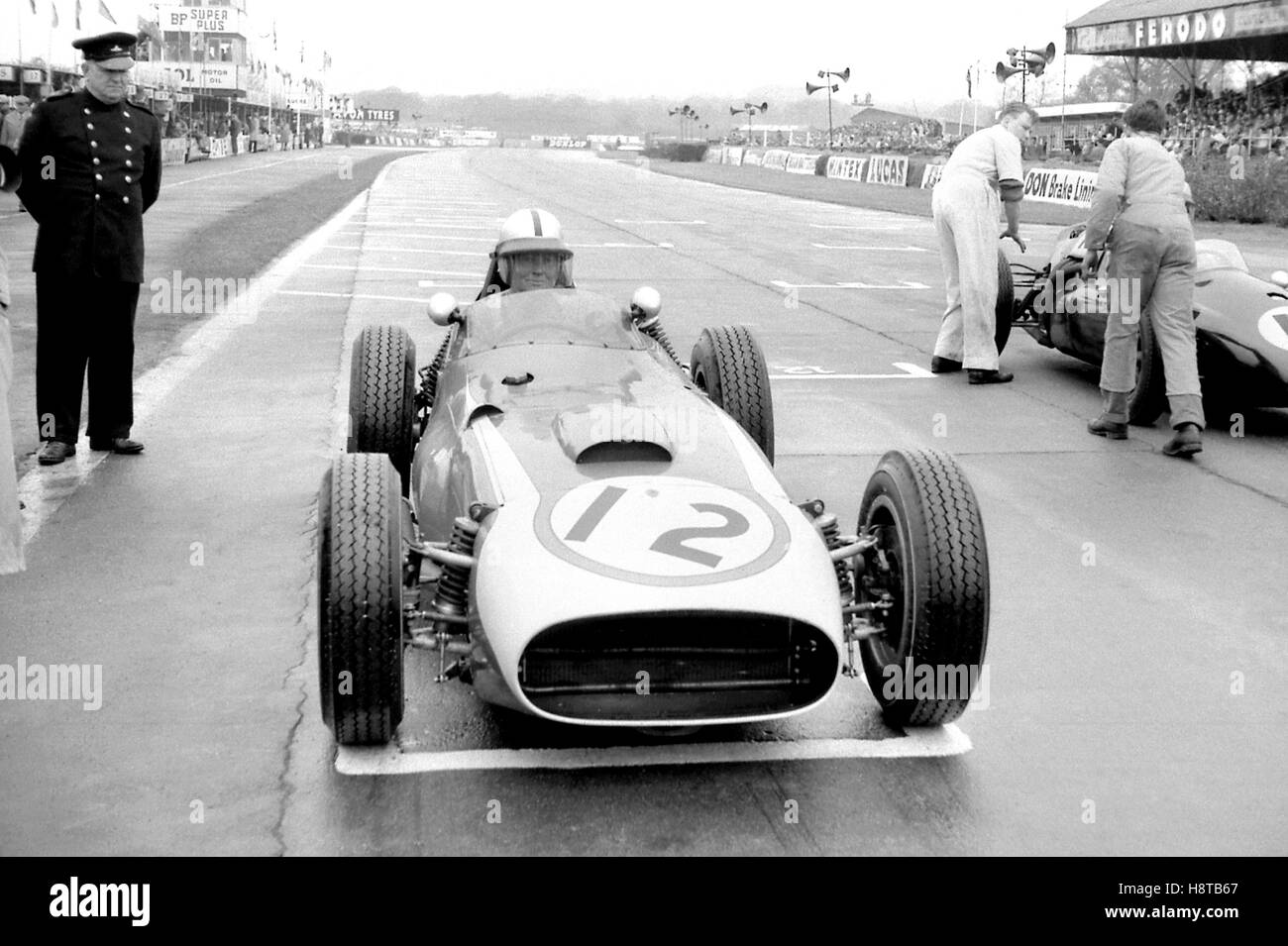 1961 GOODWOOD ICF CHUCK DAIGH SKARABÄUS RASTER Stockfoto