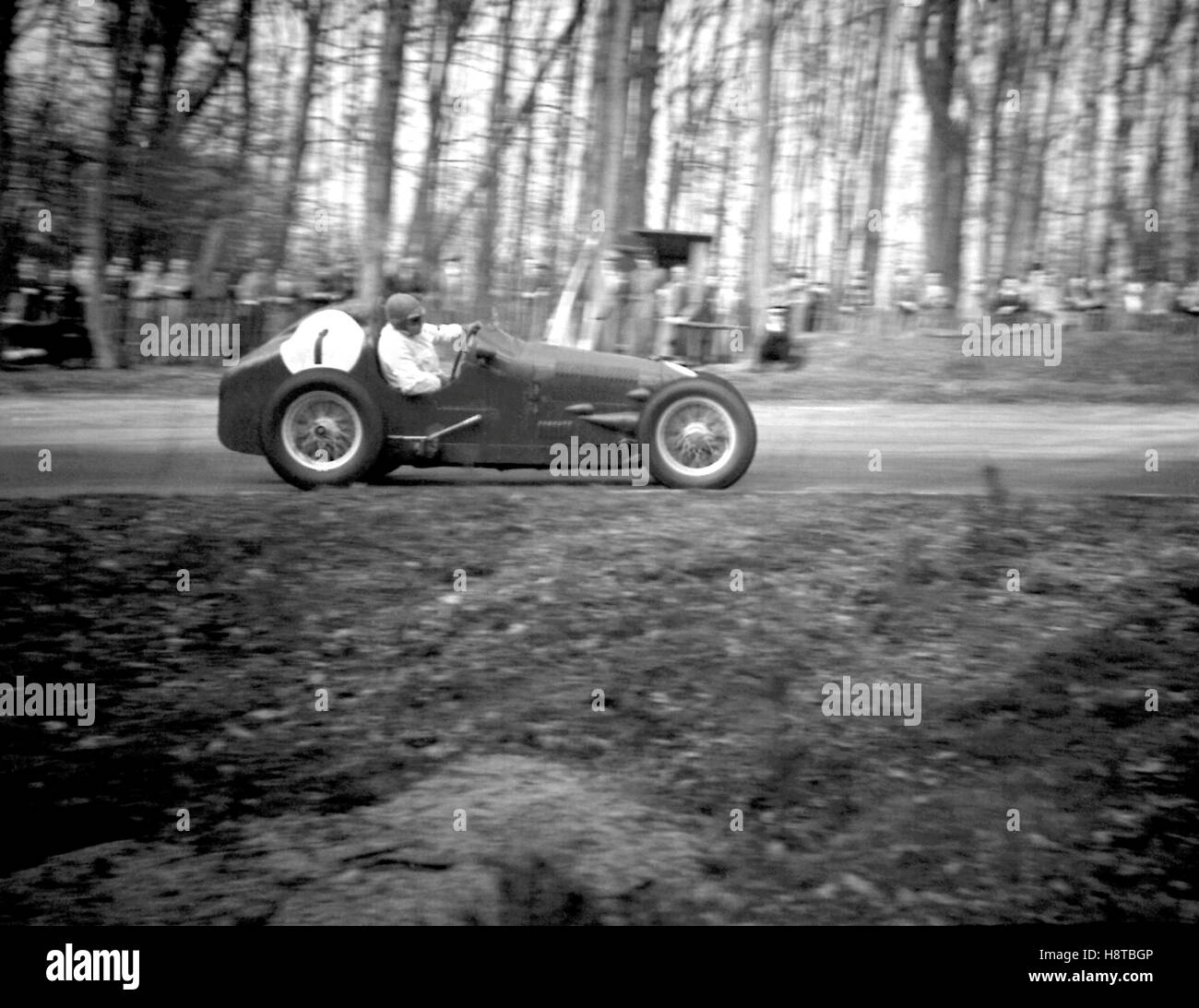 DONINGTON PARK BERT HADLEY AUSTIN OHC RACER Stockfoto
