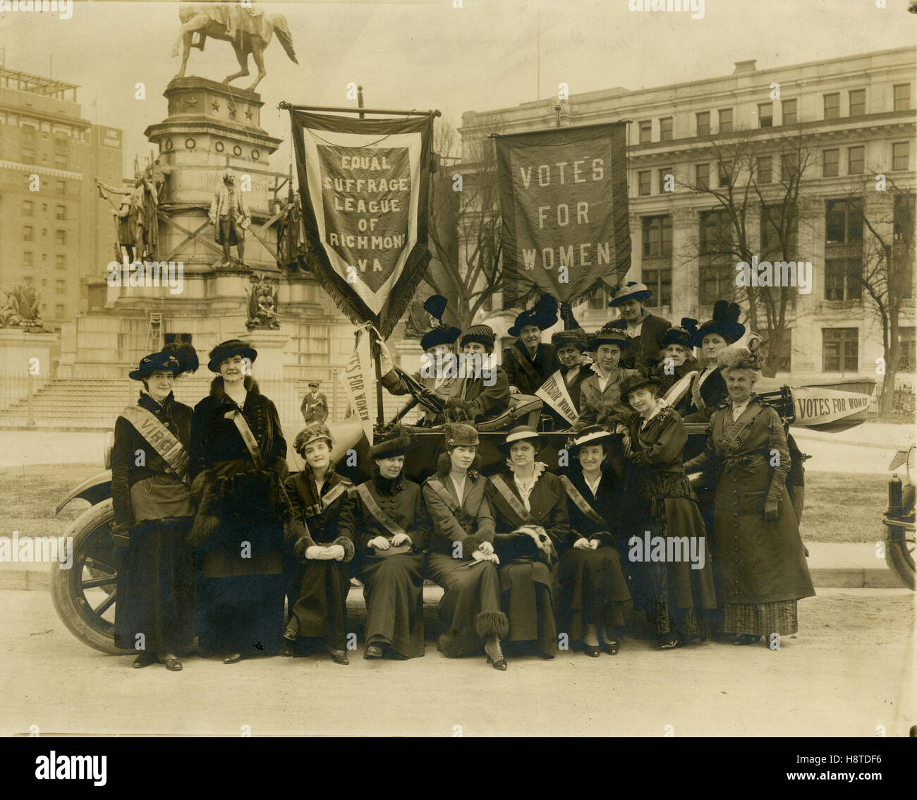 Gleiche Wahlrecht Liga von Richmond, Virginia. Mai 1915. Stockfoto