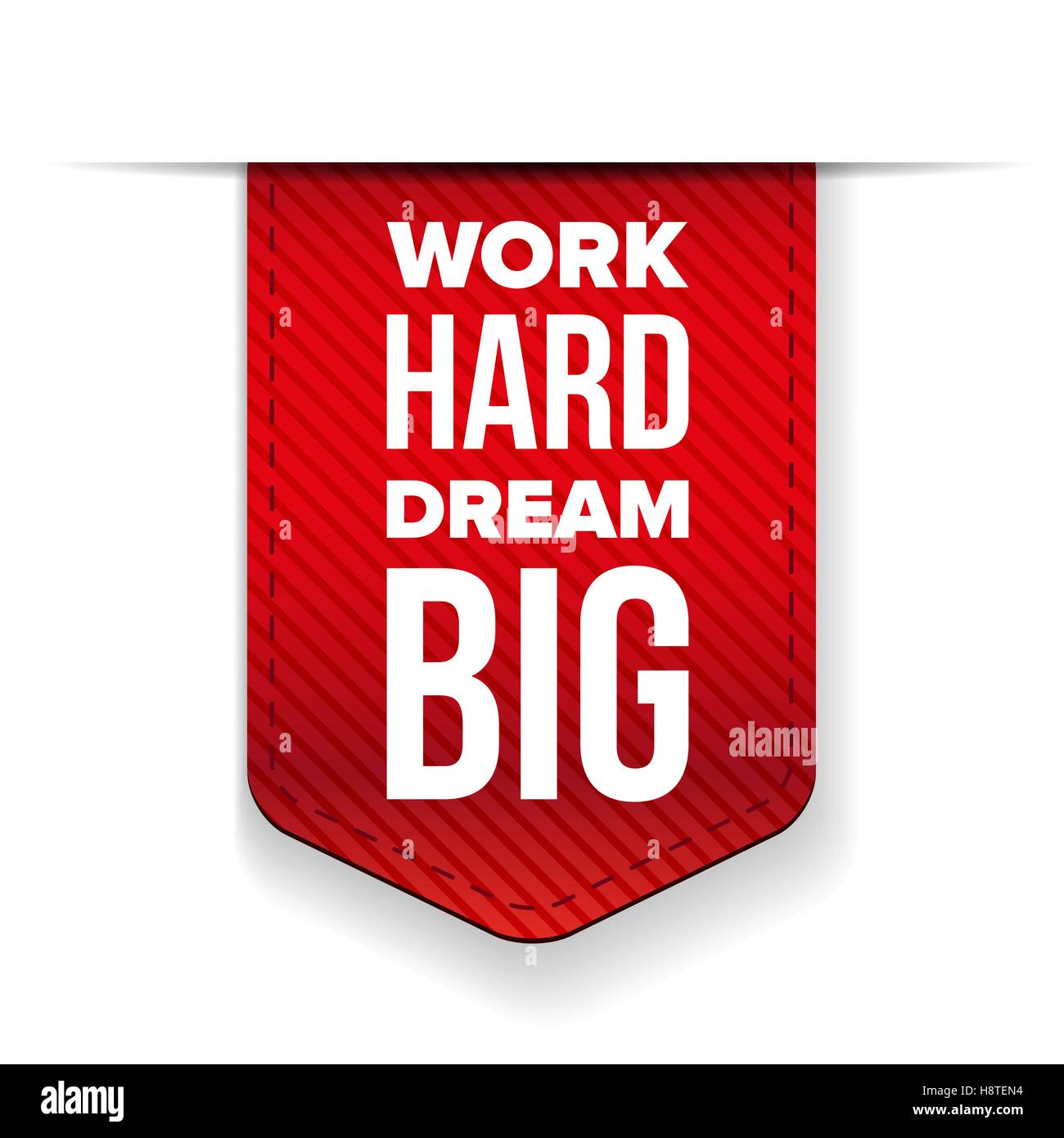 Arbeiten hart, Dream groß. Inspirierend, motivierend Zitat Stock Vektor