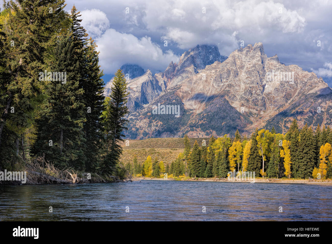 Snake River, Grand Teton National Park, Wyoming, USA Stockfoto