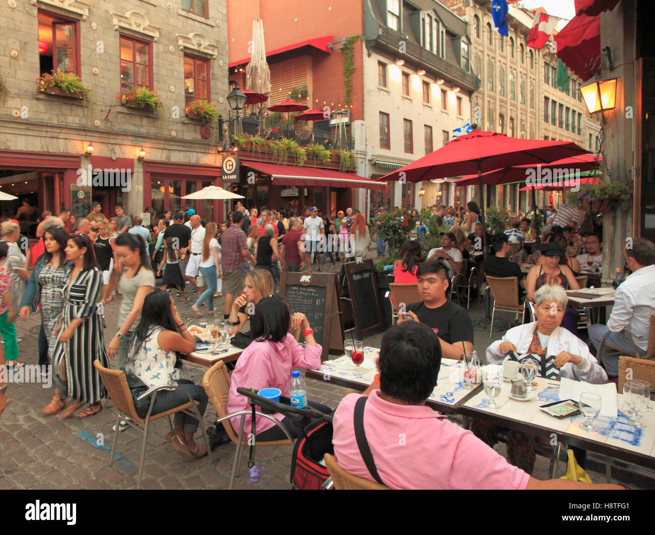 Kanada, Quebec, Montreal, St. Paul Street, Menschen, Stockfoto