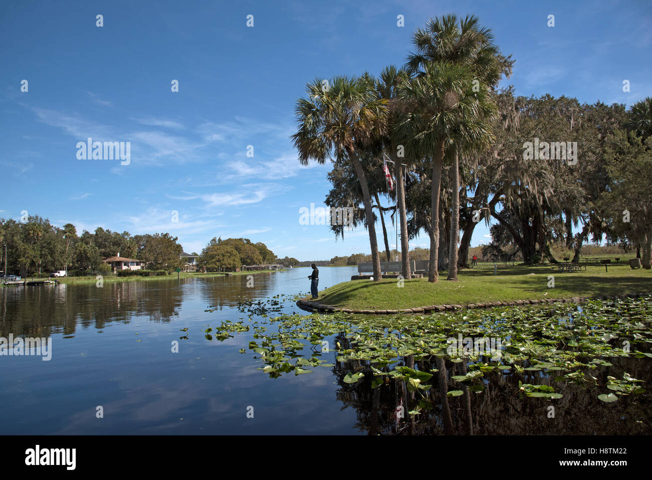 Hontoon Island State Park Florida USA - The Hontoon Island State Park auf der St. Johns River in der Nähe von Deland Florida USA Stockfoto