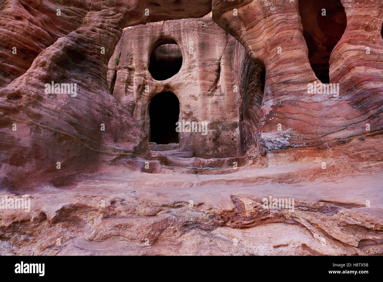 Alte Stadt von Petra, Jordanien Stockfoto
