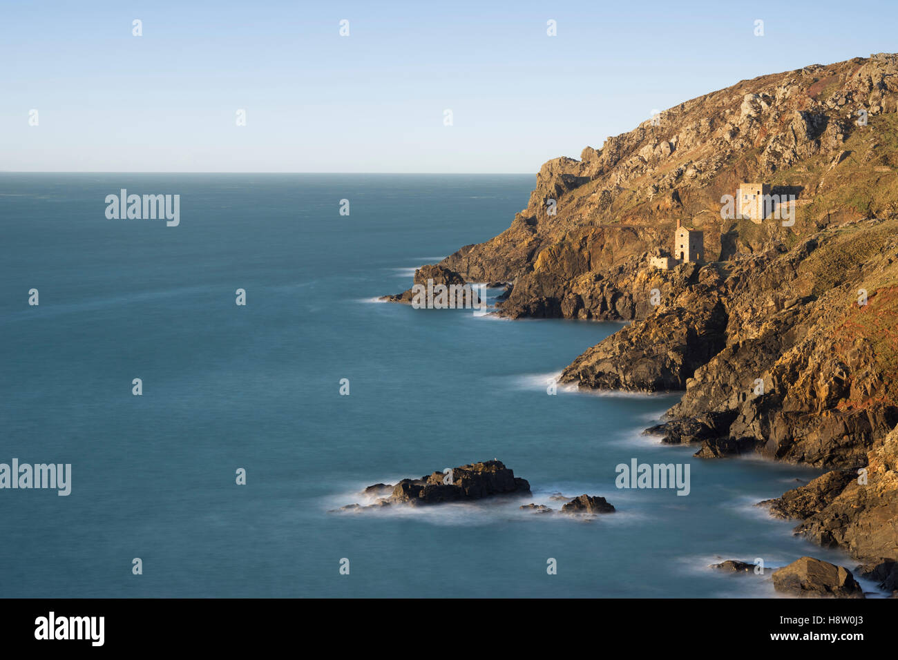 Krönt Botallack Mine, St Just, Cornwall, England Stockfoto