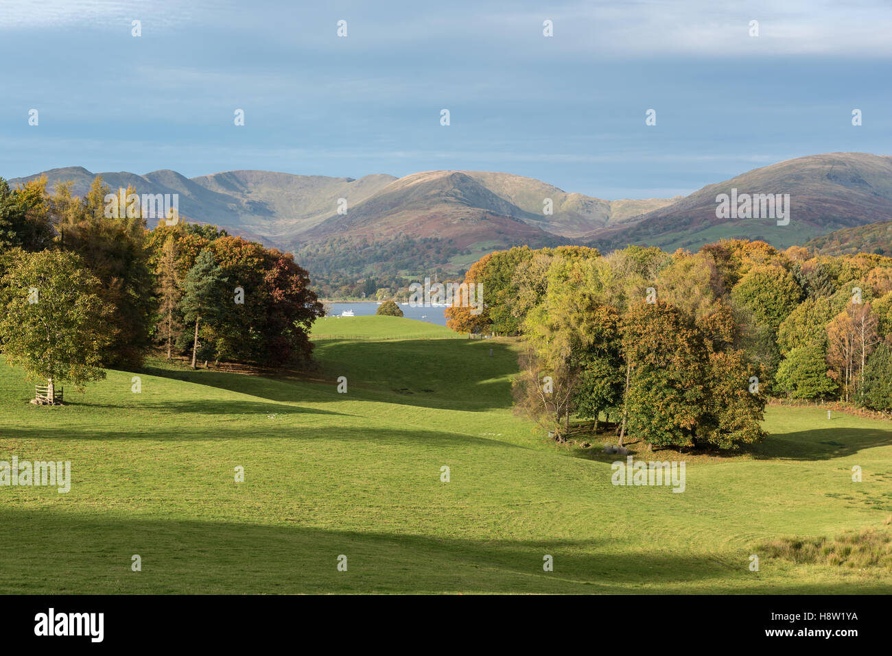 Windermere Herbst Stockfoto
