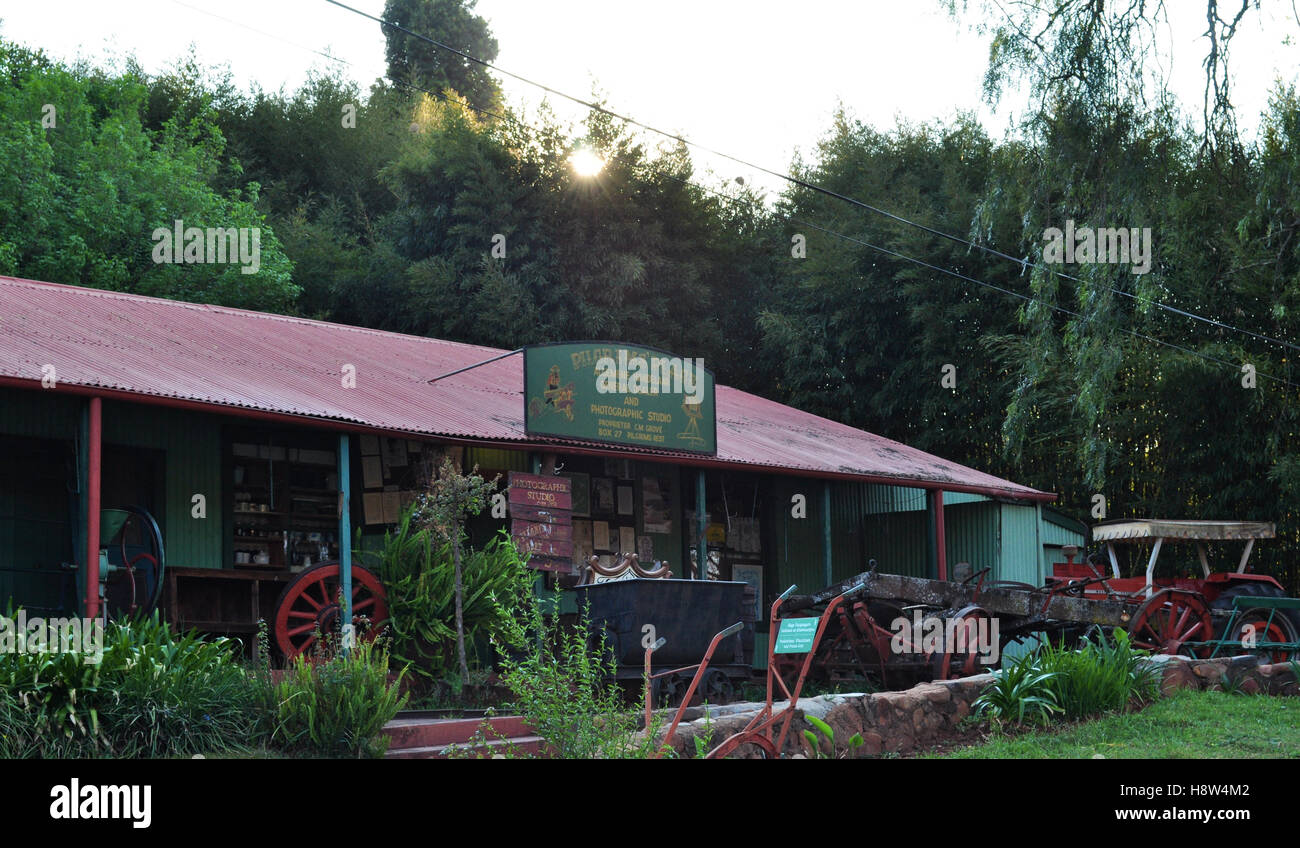 Südafrika: die Straßen von Pilgrim es Rest, einem Dorf in der Provinz Mpumalanga, die zweite der Transvaal gold Felder Stockfoto