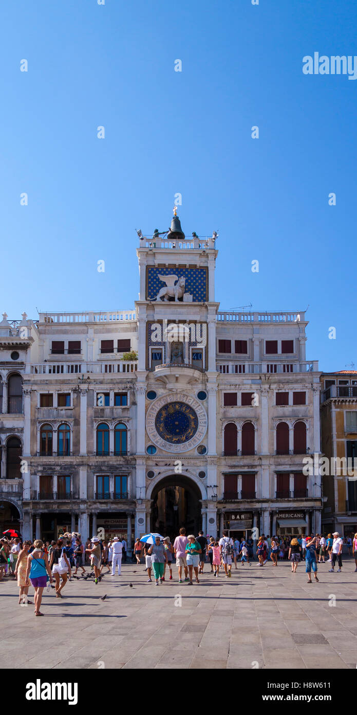 Der alte Glockenturm Venedig Stockfoto