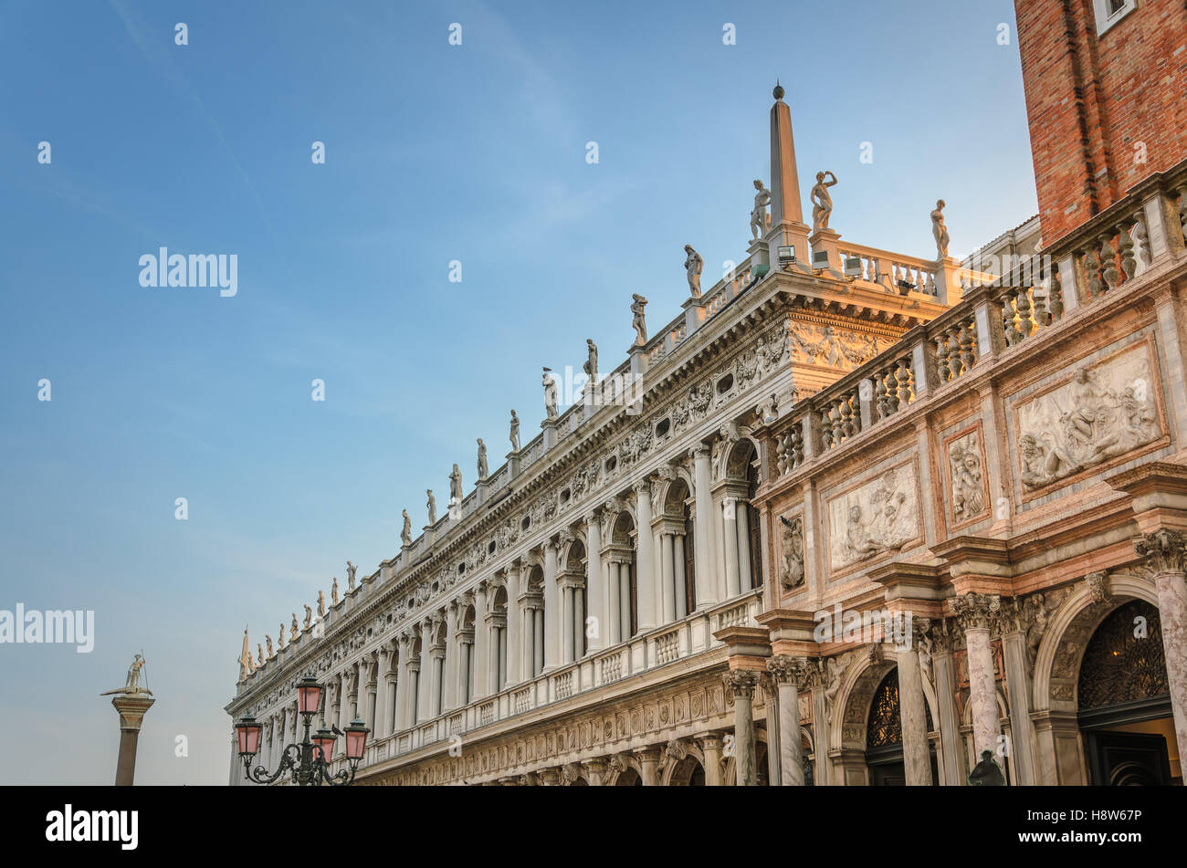 Piazza San Marco, die Loggetta Libreria Vecchia, Piazzetta, Platz Stockfoto