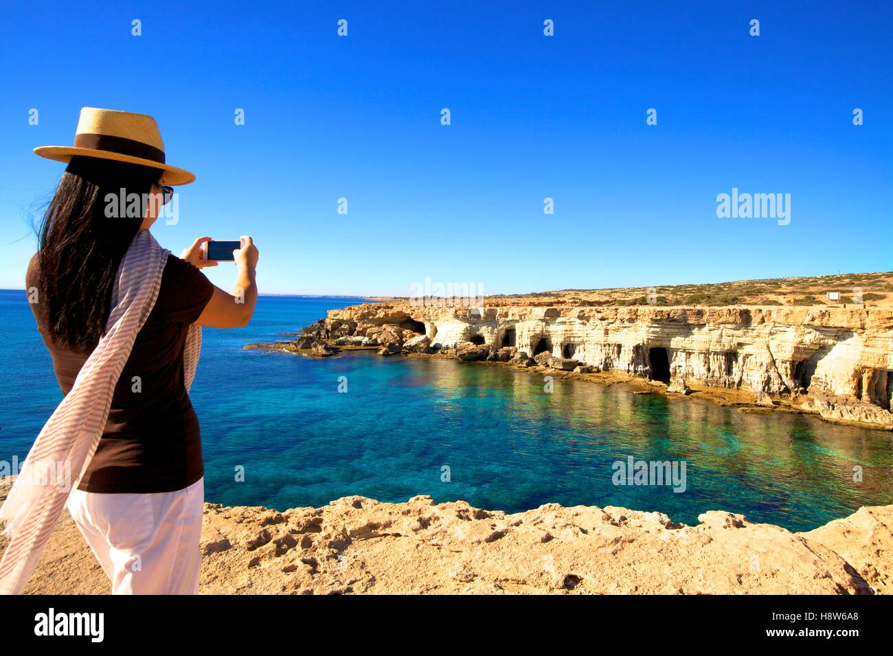 Östlichen Mittelmeer Kap Greco, Ayia Napa, Zypern, Stockfoto