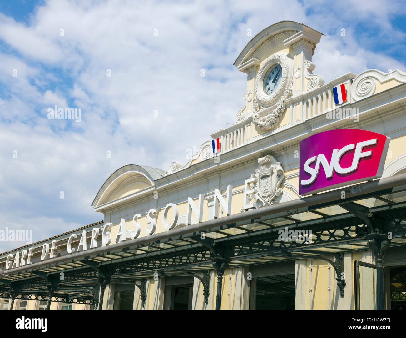 Gare De Carcassonne Stockfoto