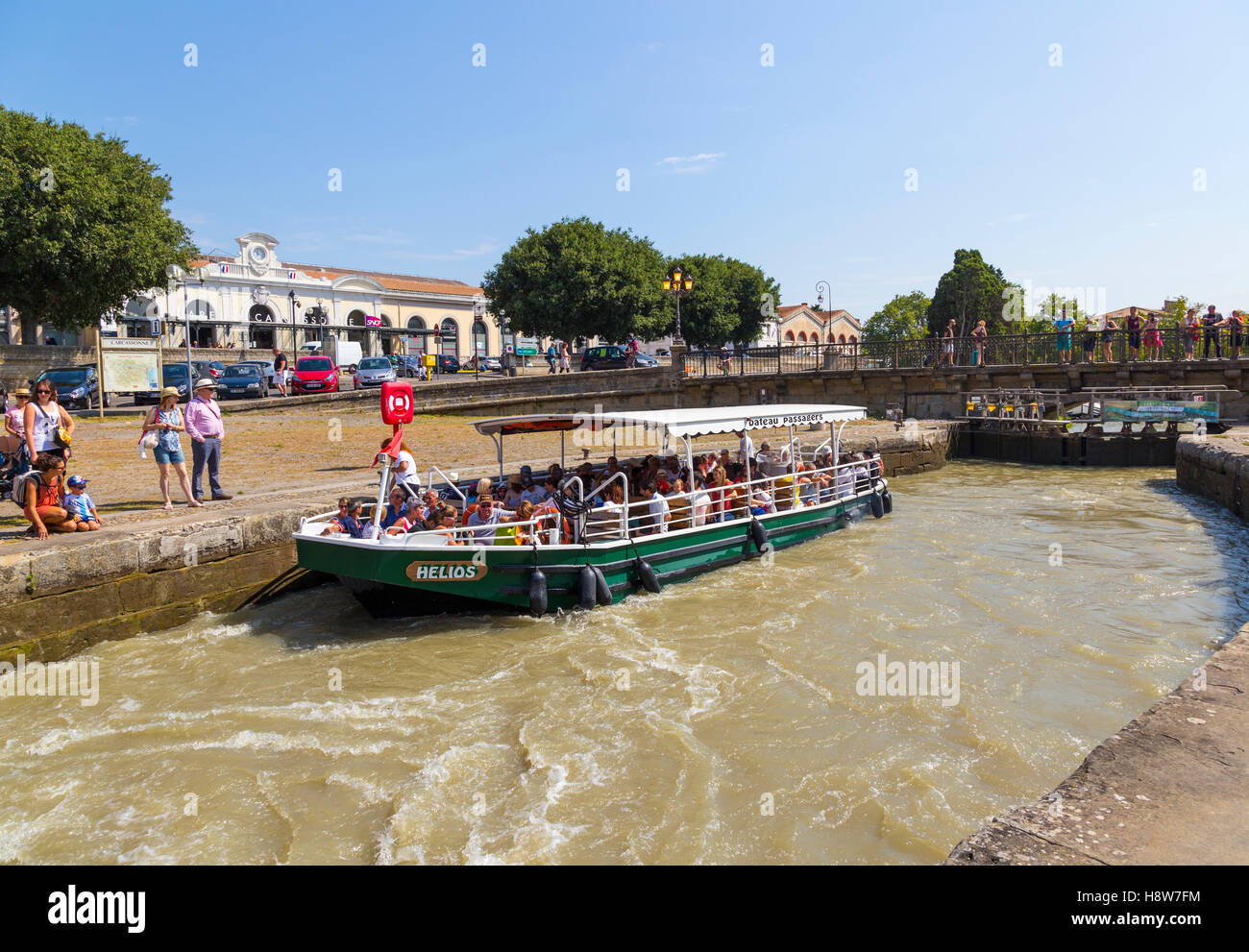 Der Canal du Midi Stockfoto