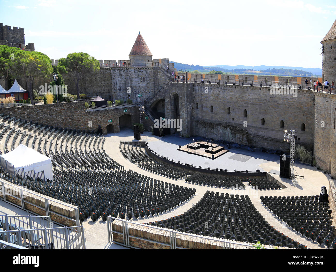 Theater in Carcassonne Stockfoto