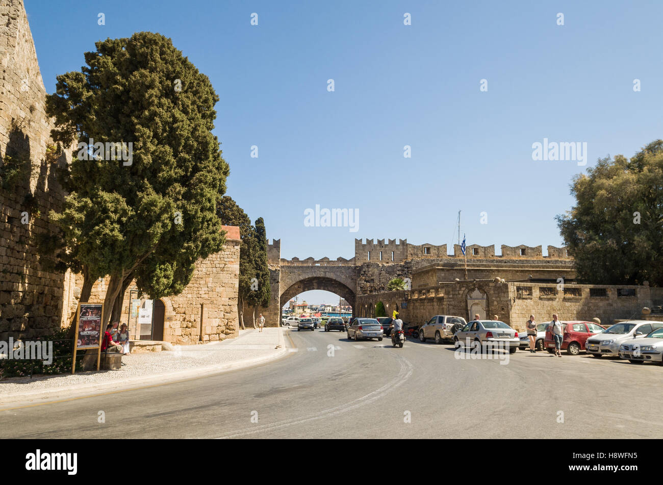 Altstadt von Rhodos Stockfoto