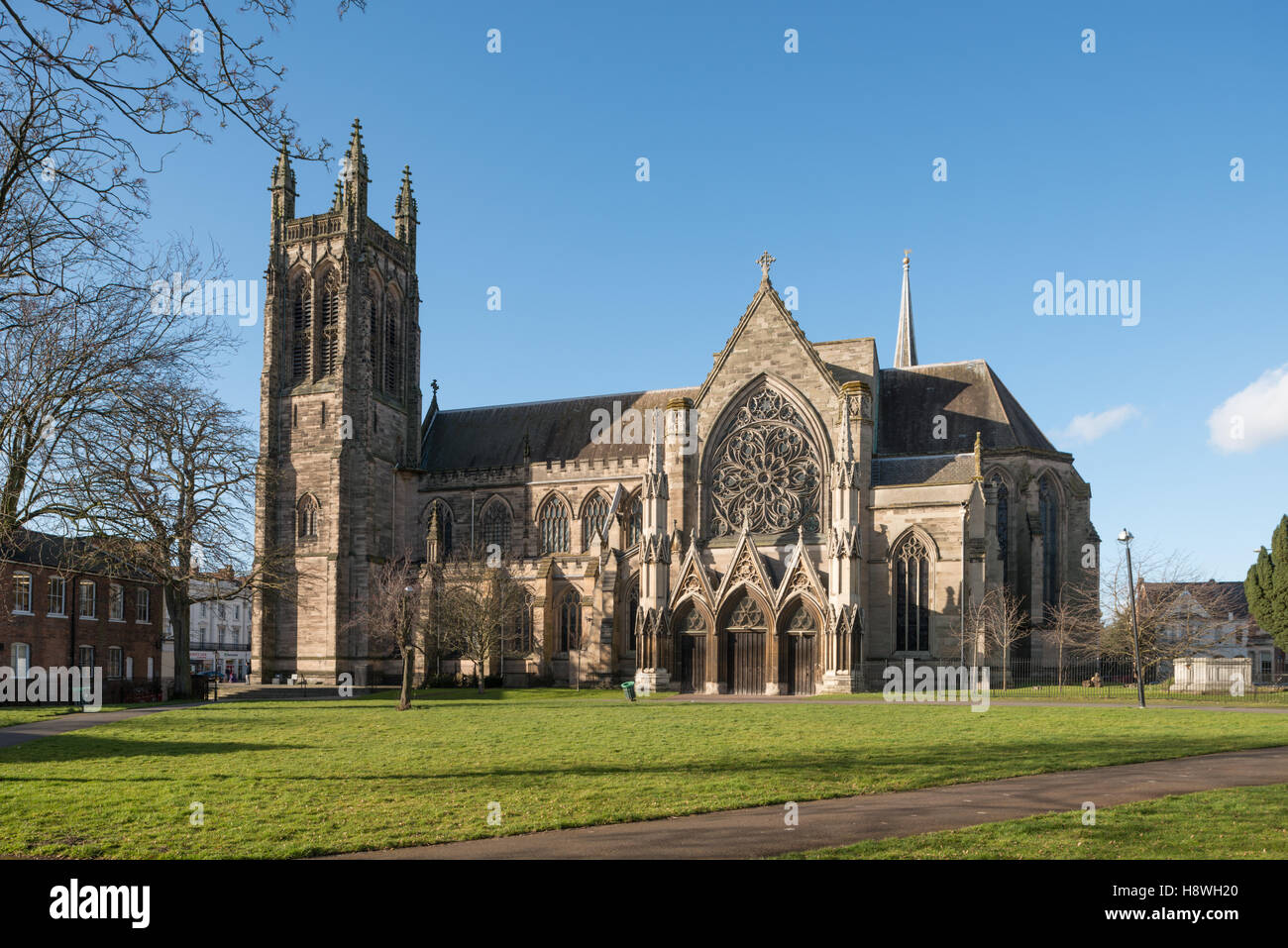 Die Pfarrei Kirche aller Heiligen, Leamington Spa, Warwickshire, England, UK Stockfoto