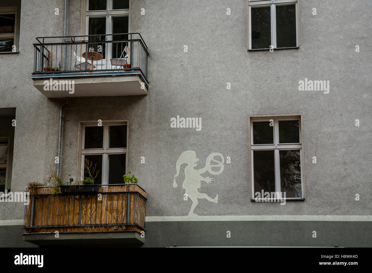 Berlin Graffiti 2016 Stockfoto