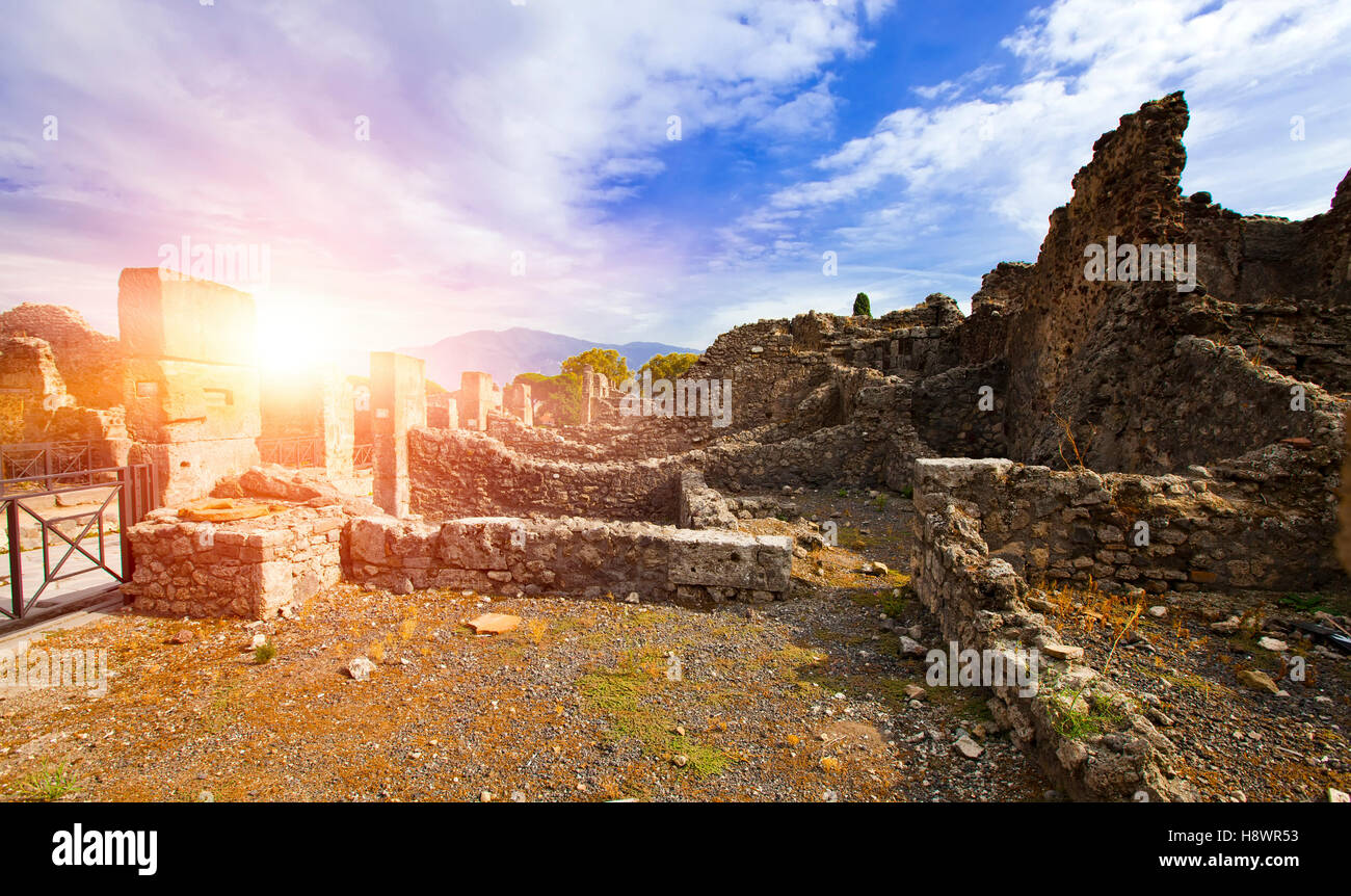 Italien. Ruinen von Pompeji. Stockfoto