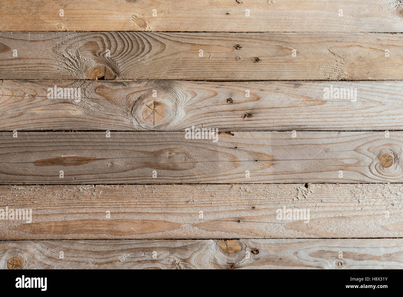 Bild von rohem Holz Dielen Hintergrund. Stockfoto