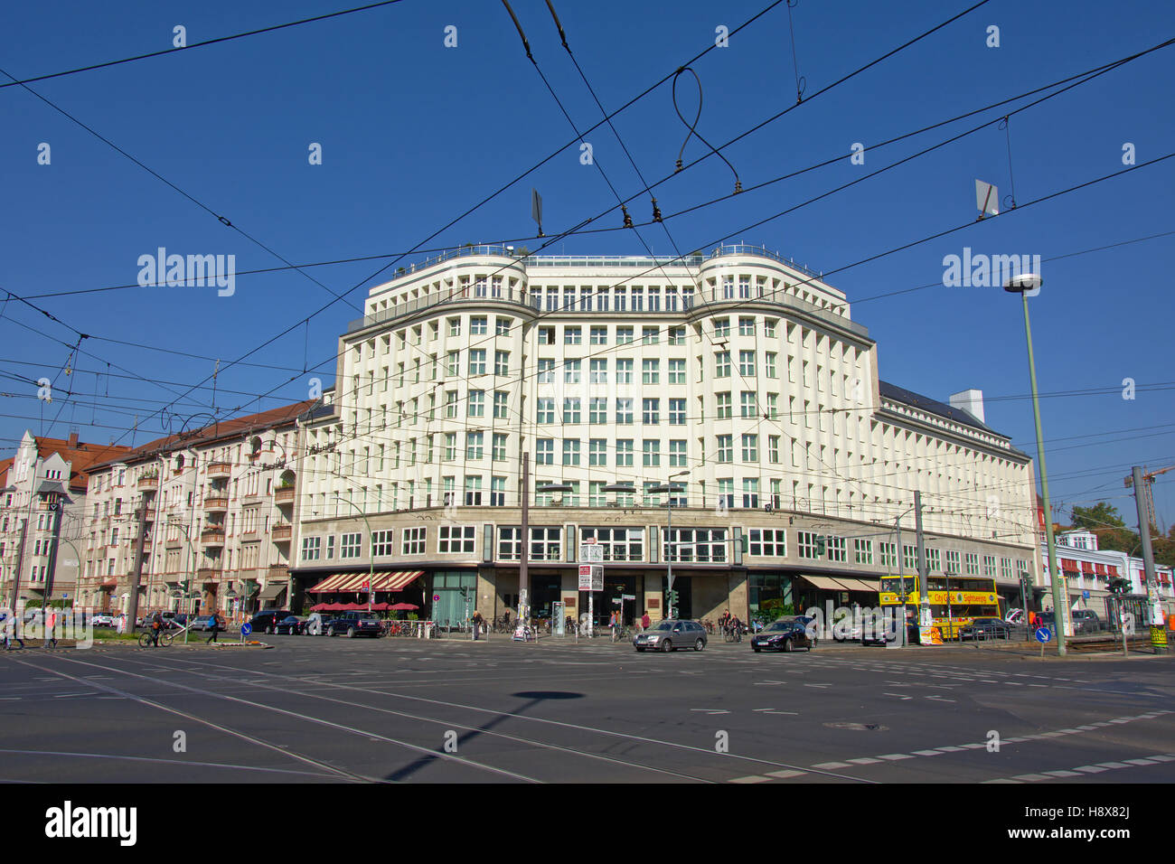 Lust auf Soho Hotel im Stil der neuen Sachlichkeit in Berlin, Anfang des 20. Jahrhunderts erbaut von Georg Bauer und Siegfried Friedlander Stockfoto