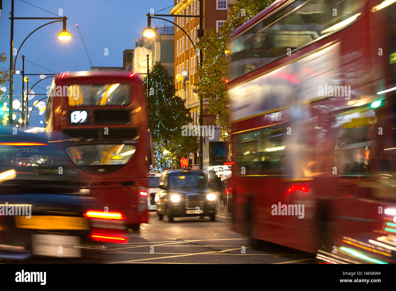 Oxford Street, Zentral-London, England, Vereinigtes Königreich Stockfoto