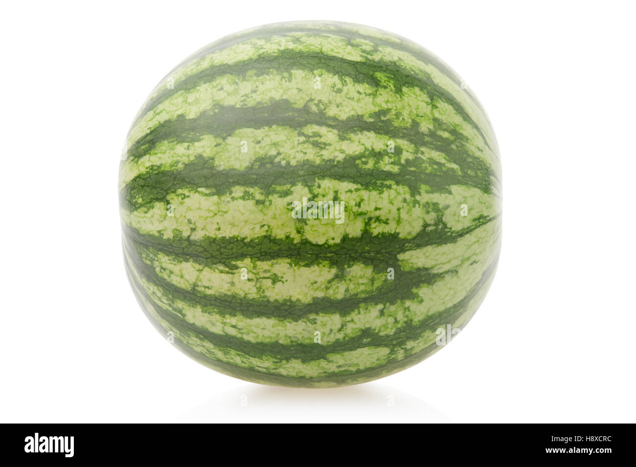 Wassermelone isoliert auf weiss, Schneidepfad Stockfoto