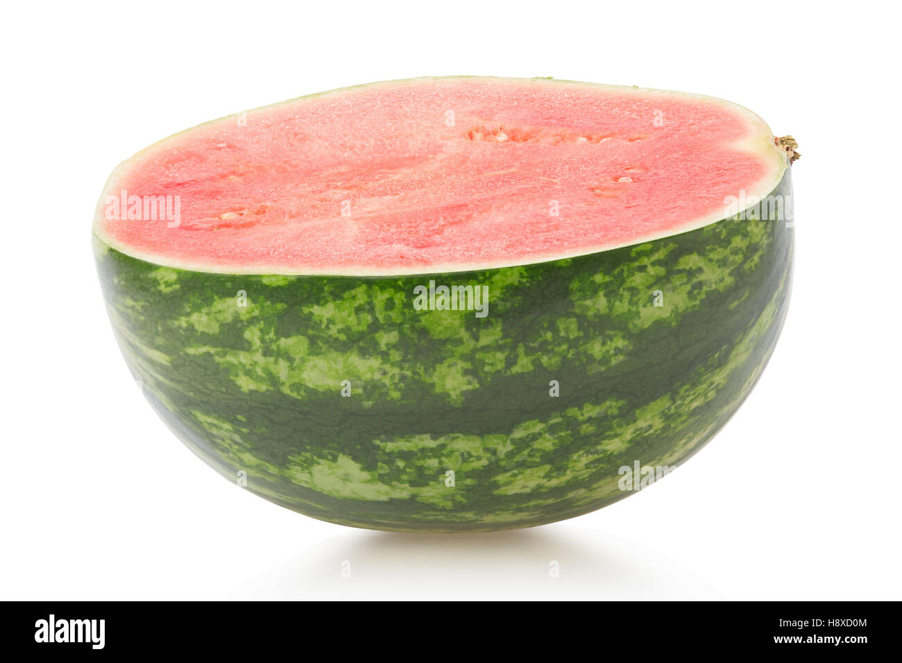 Wassermelone-Abschnitt auf weiße, Clipping-Pfad enthalten Stockfoto