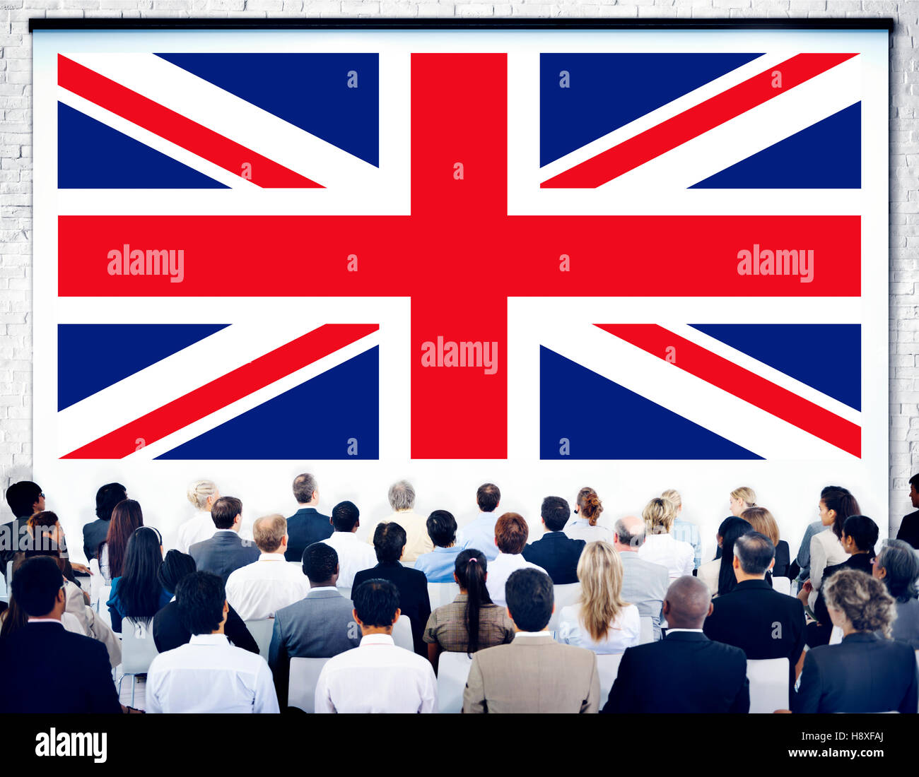 England Flagge Nationalität Kultur Liberty Konzepts Stockfoto