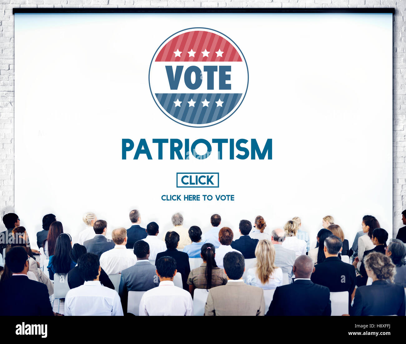 Patriotismus Wahl Freiheit nationalen Konzepts Stockfoto