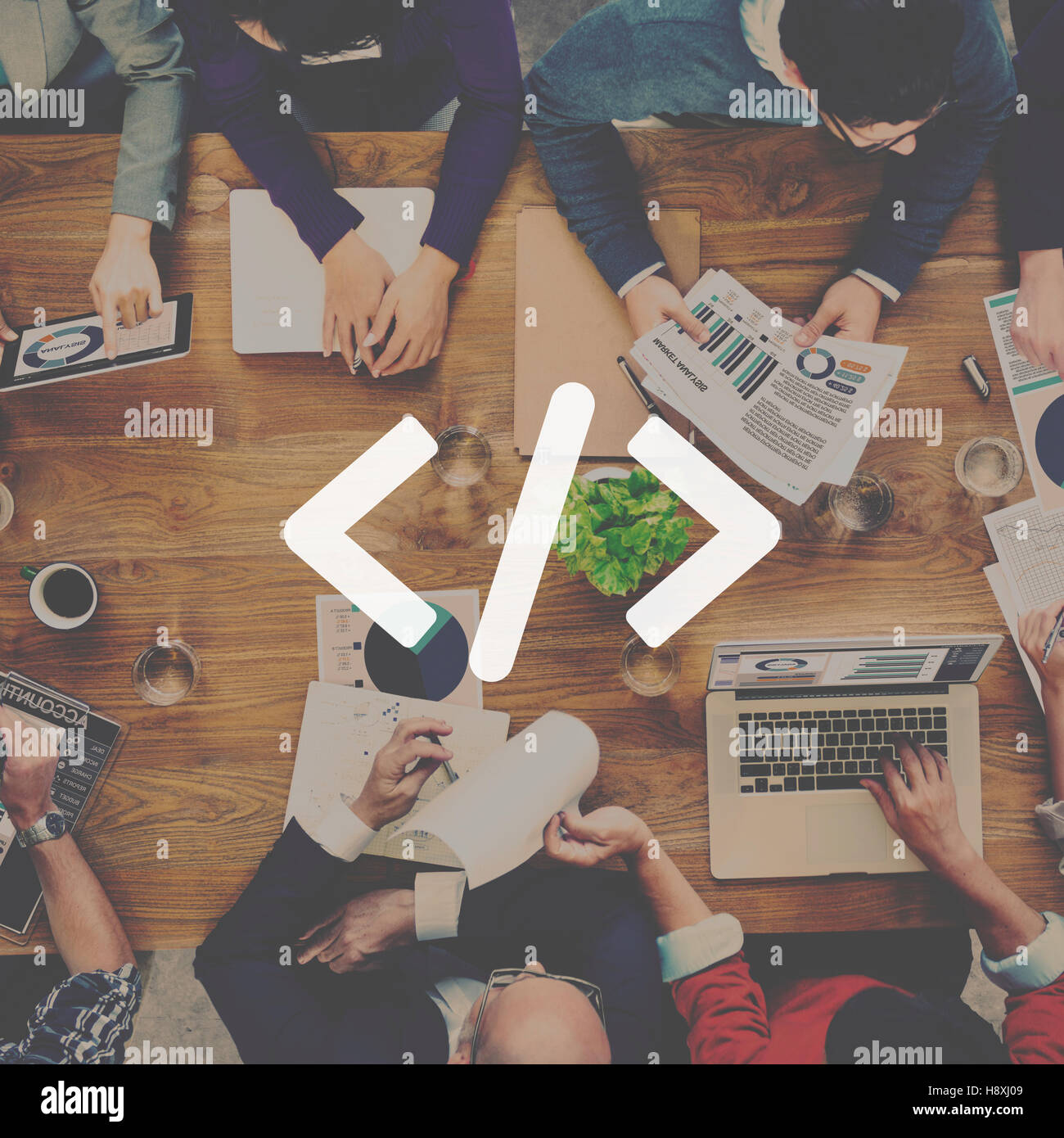 Programmierung, Codierung Technologie Website Skript-Programm-Konzept Stockfoto