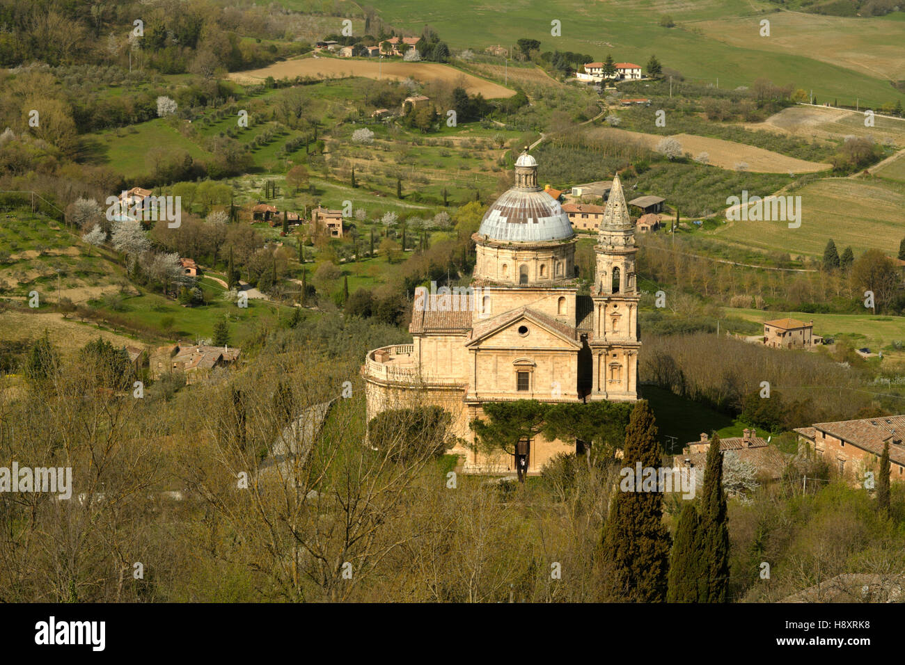 Renaissance Kirche San Biagio, Architekt Antonio da Sangallo, Montepulciano, Toskana, Italien, Europa Stockfoto