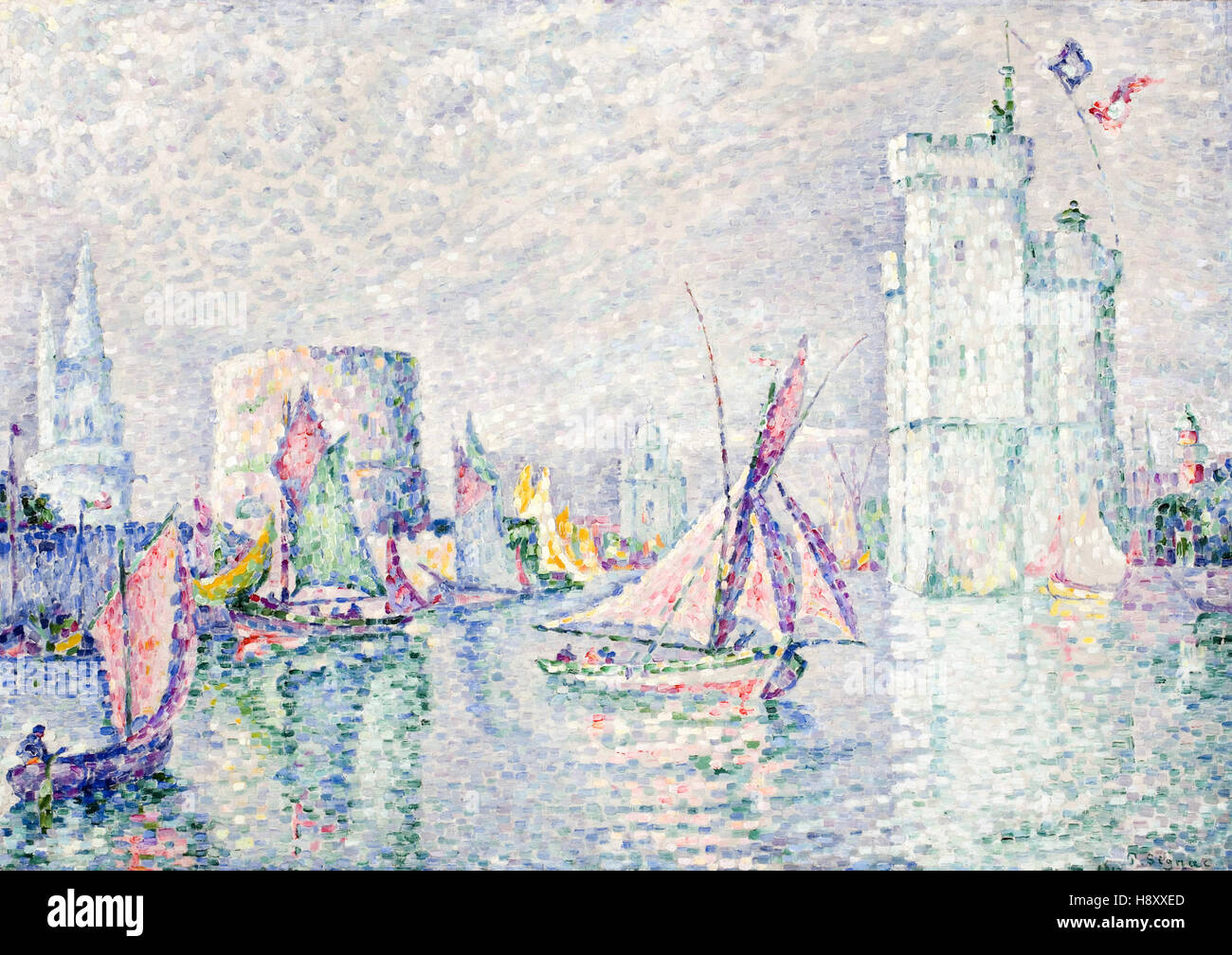PAUL SIGNAC - La Rochelle - 1912 Stockfoto