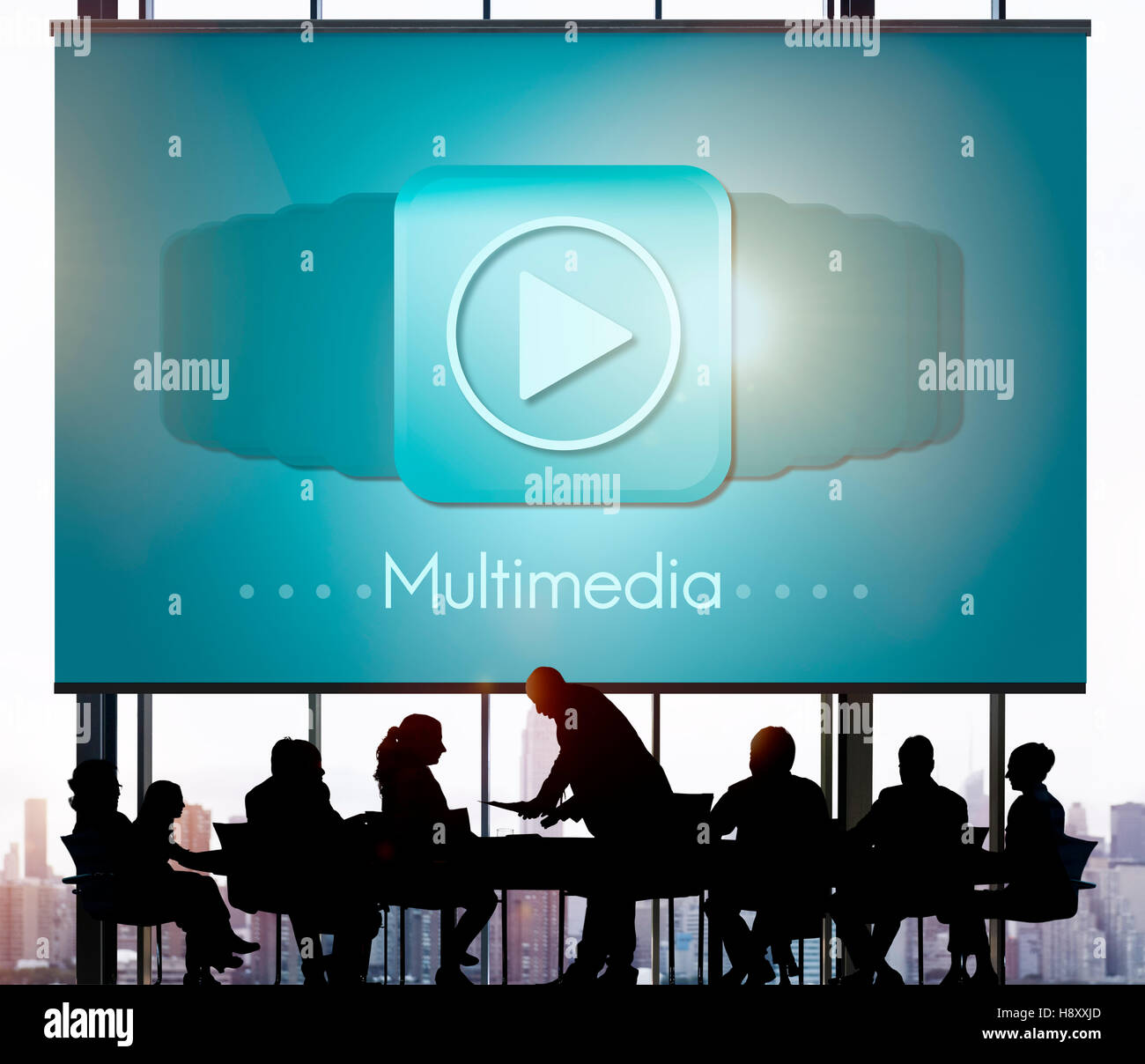 Multimedia-Audio-Computer Digital Entertainment-Konzept Stockfoto