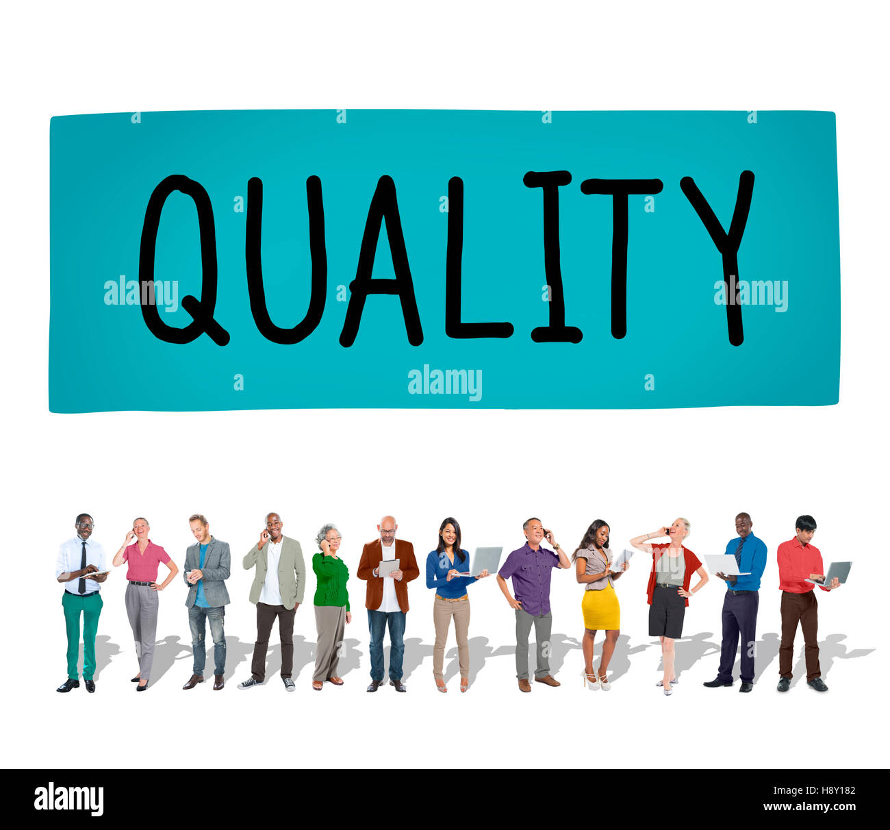 Garantie Wert Note Zufriedenheit Qualitätskonzept Stockfoto