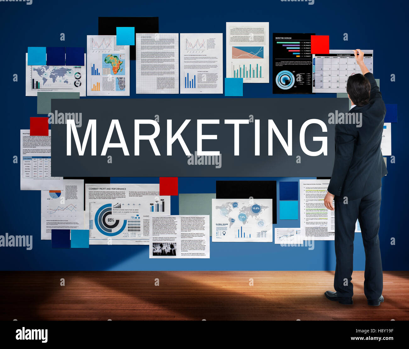 Marketing, Branding Business-kommerziellen Design-Konzept Stockfoto
