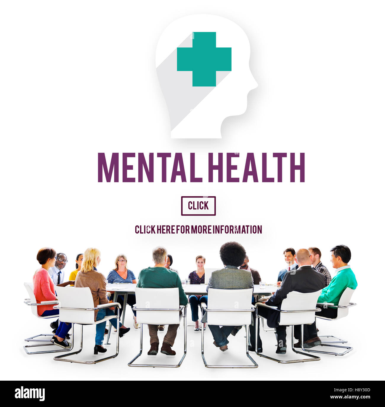 Psychische Gesundheit emotionale Medizin-Psychologie-Konzept Stockfoto