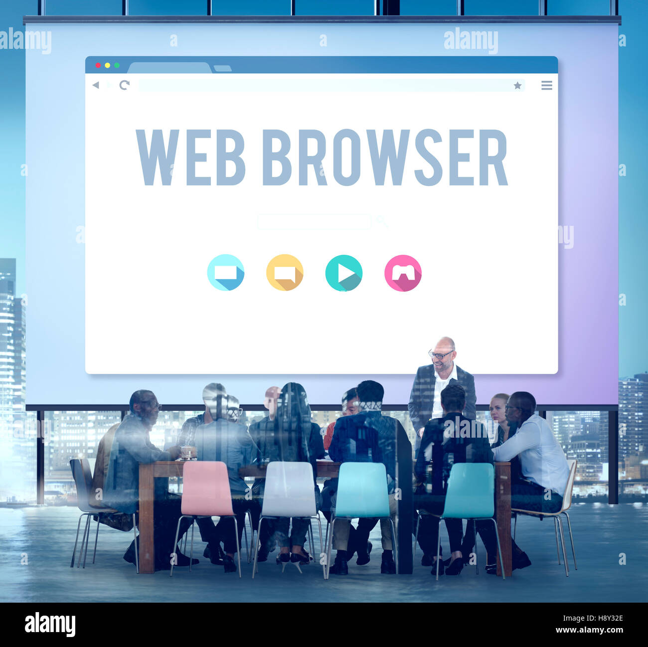 Generische Web-Browser Online-Seite Konzept Stockfoto