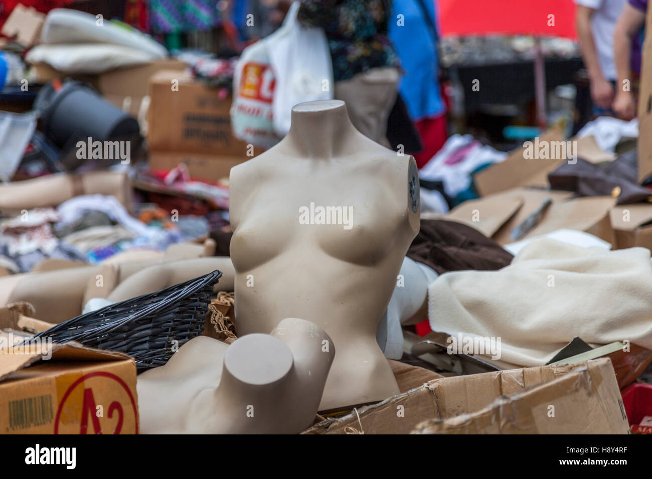 Brüssel-Flohmarkt Stockfoto