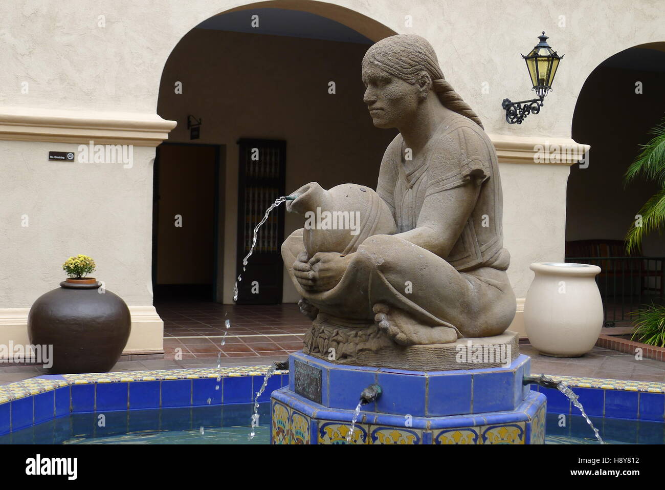 Frau von Tehuantepec Brunnen in San Diego Balboa Park Stockfoto