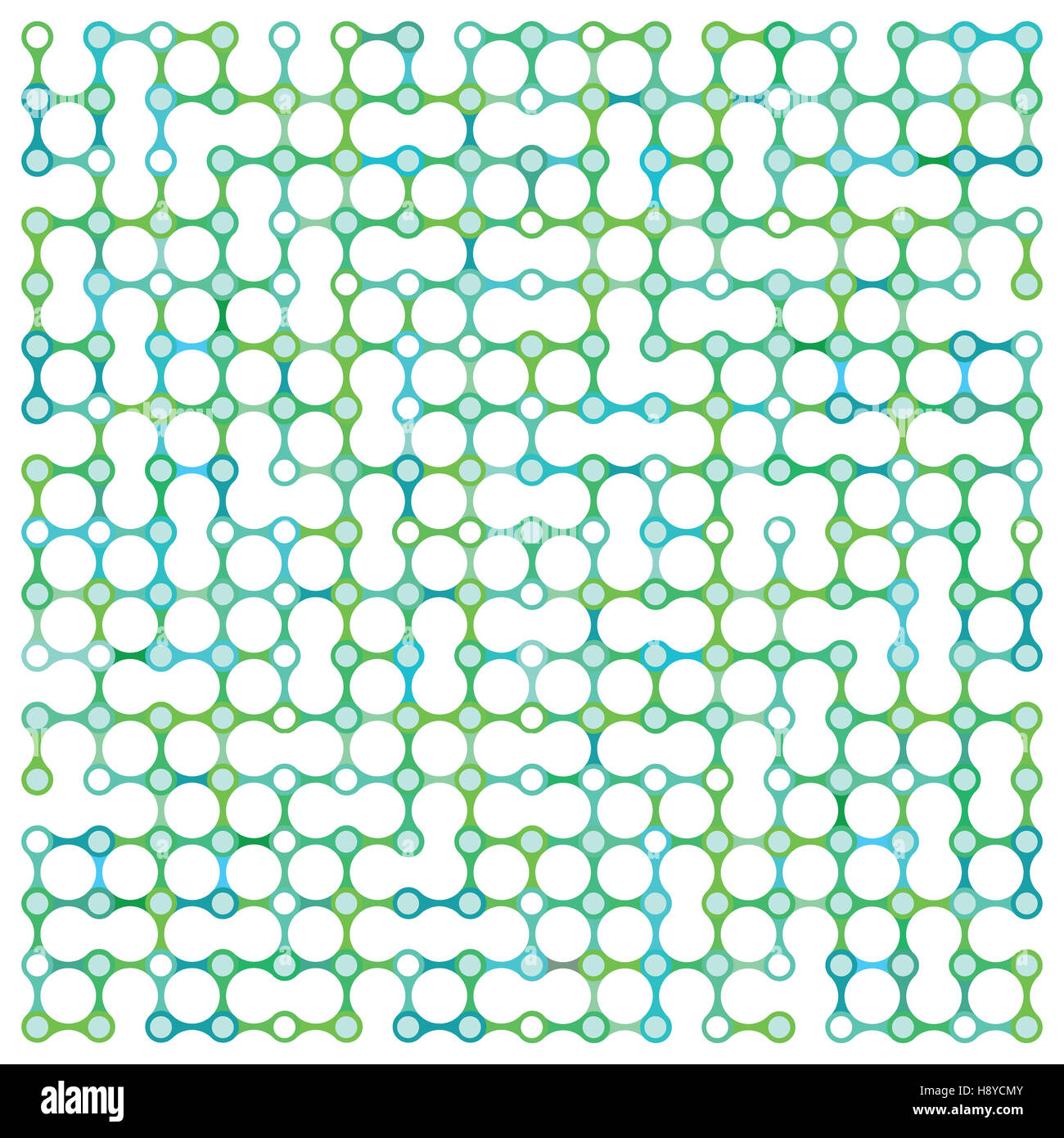 Zusammenfassung Hintergrund mit grünen Punkten Stockfoto