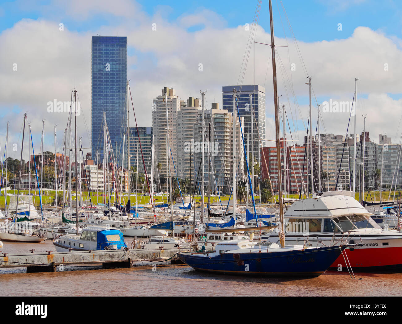 Uruguay, Montevideo, kleinen Hafen in Buceo Nachbarschaft. Stockfoto