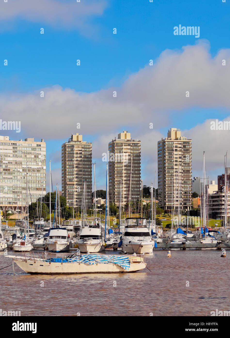 Uruguay, Montevideo, kleinen Hafen in Buceo Nachbarschaft. Stockfoto