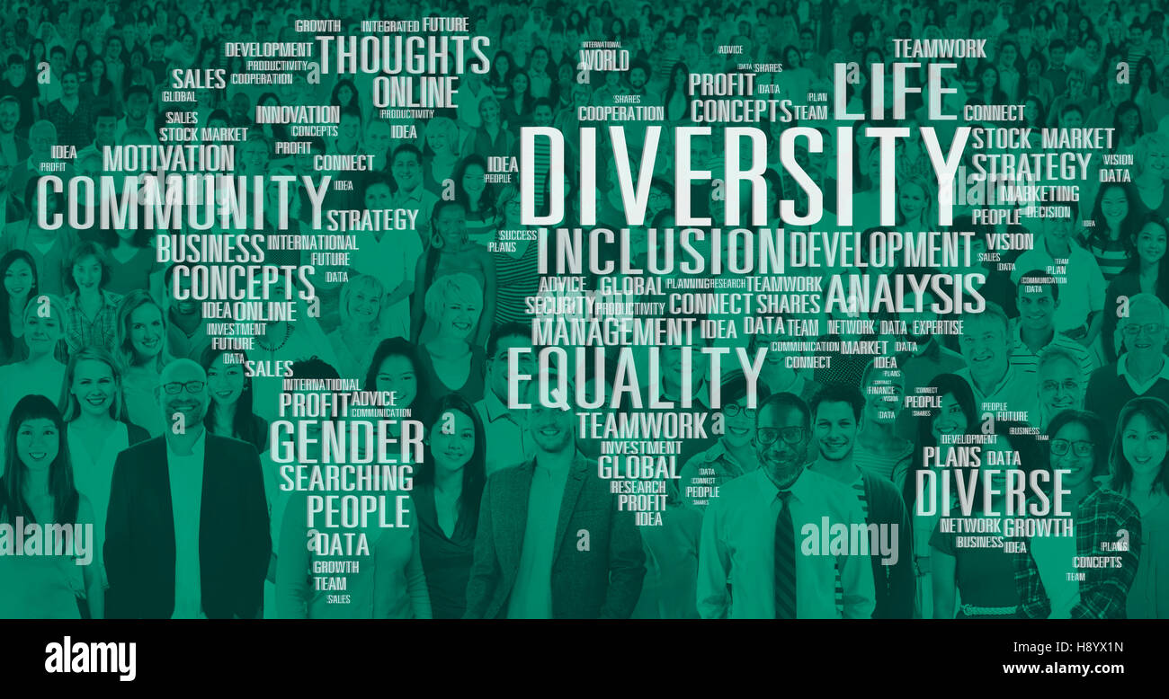 Diversity-Ethnizität Welt Weltgemeinschaft Konzept Stockfoto