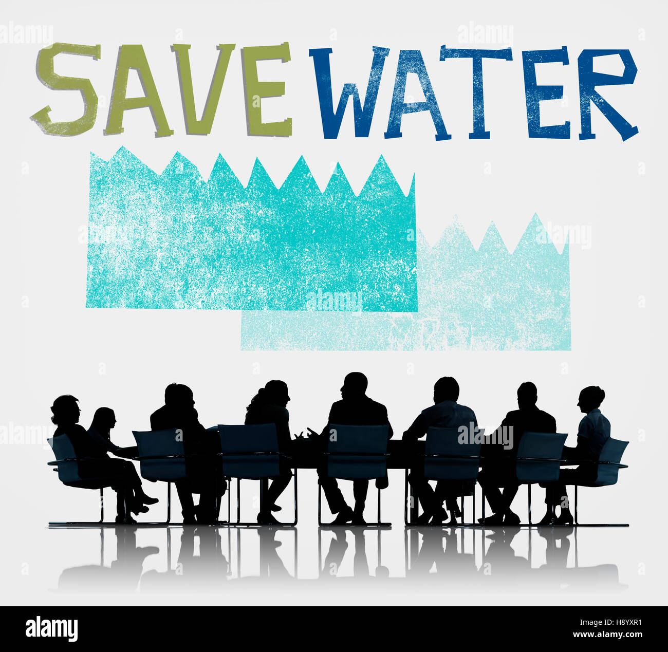 Wasser Erhaltung Nachhaltigkeit Natur Ökologiekonzept Stockfoto