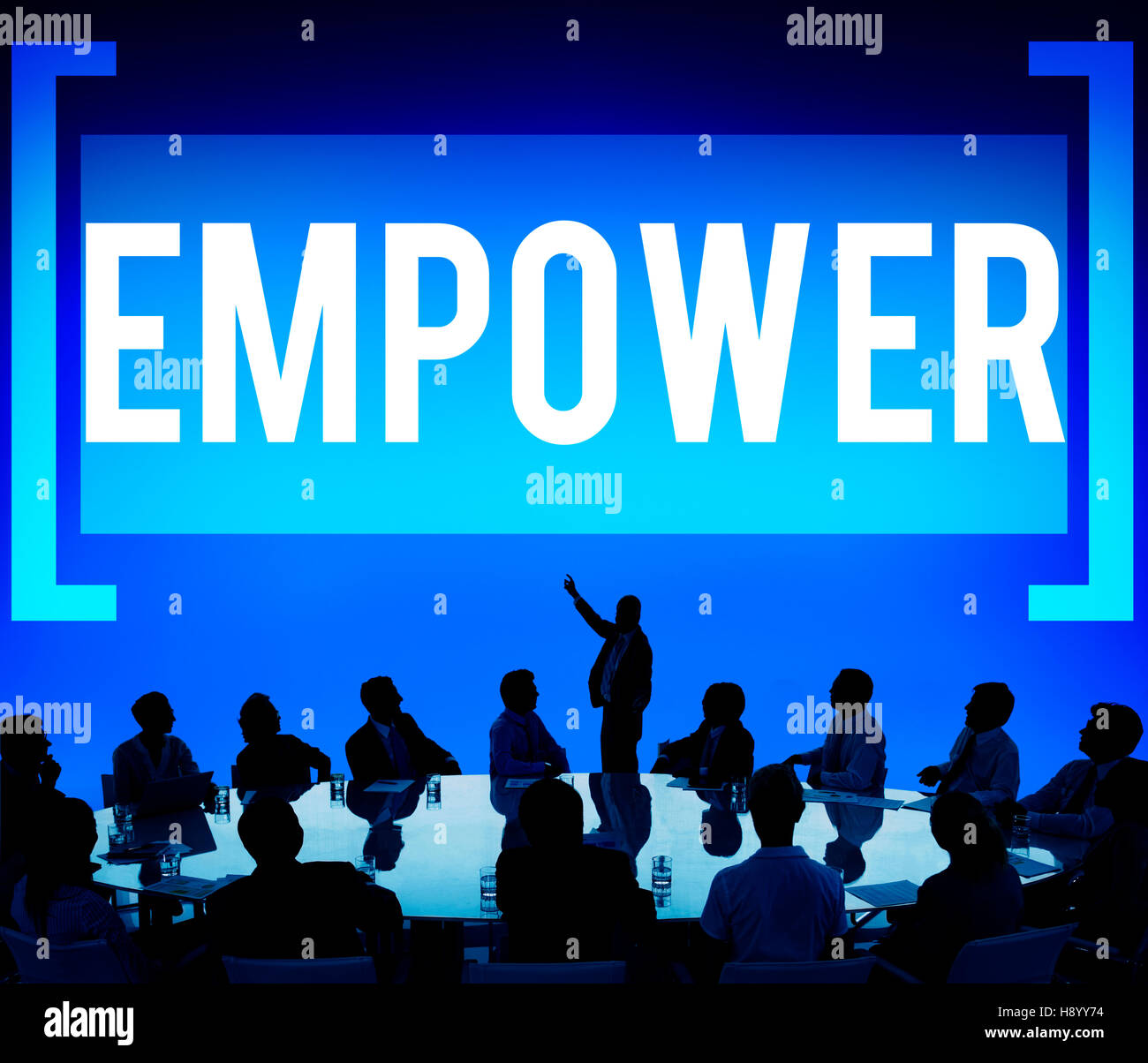 Behörde ermächtigen Erlaubnis Empowerment verbessern Konzept Stockfoto